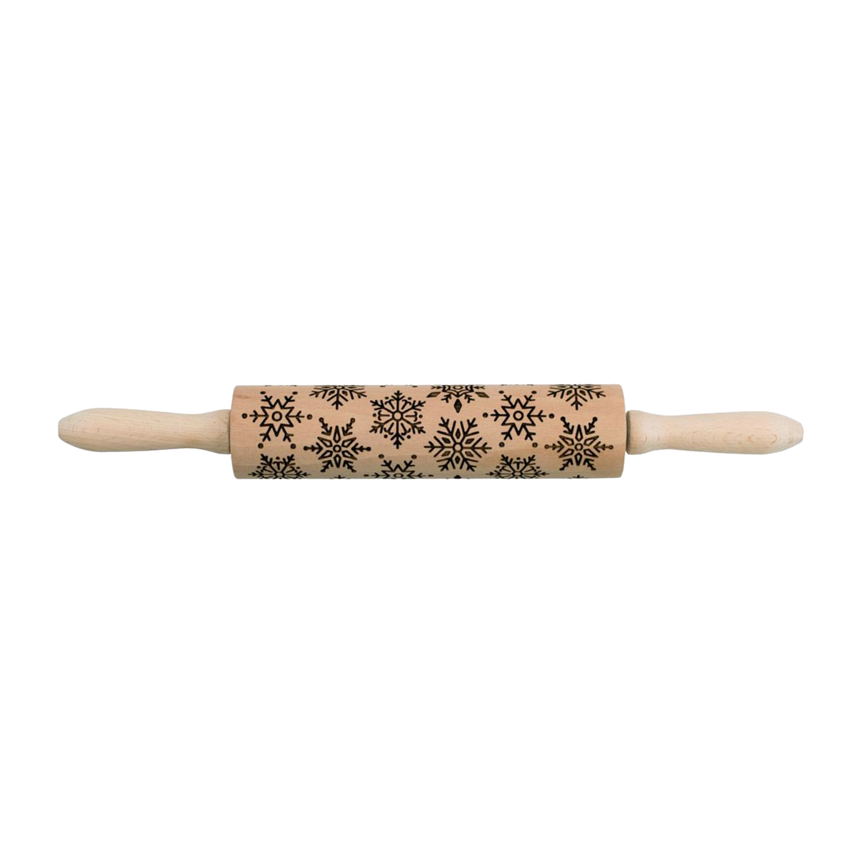 Snowflake Embossed Rolling Pin