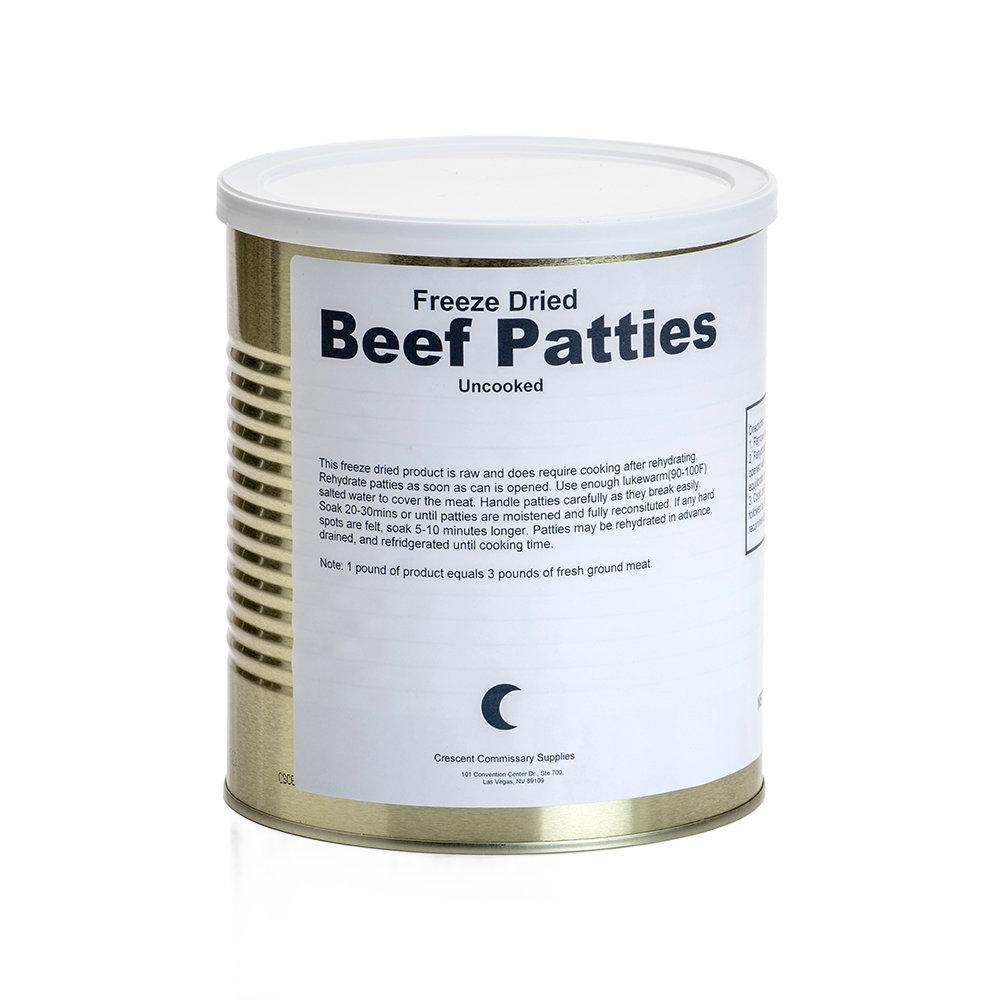Freeze-Dried Hamburger Patties