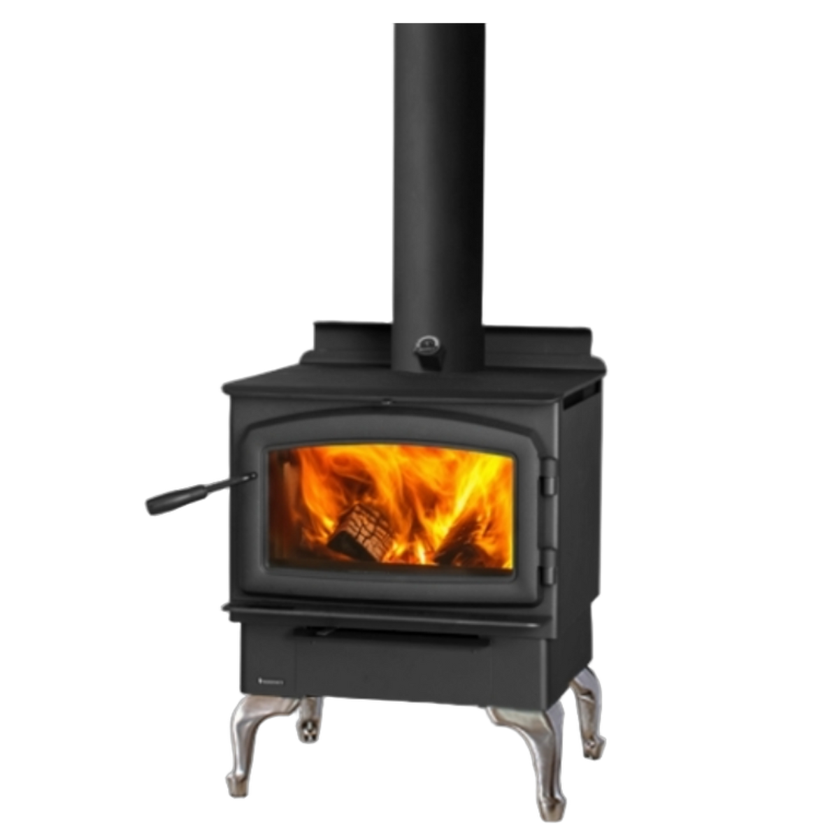 Regency Cascades F2500 Wood Stove - Brushed Nickel Legs