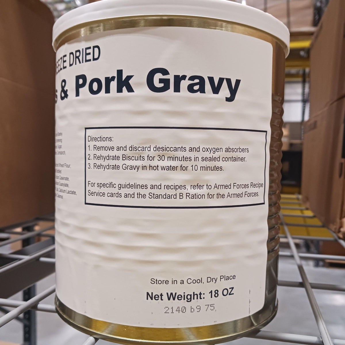 Freeze-Dried Biscuits and Gravy