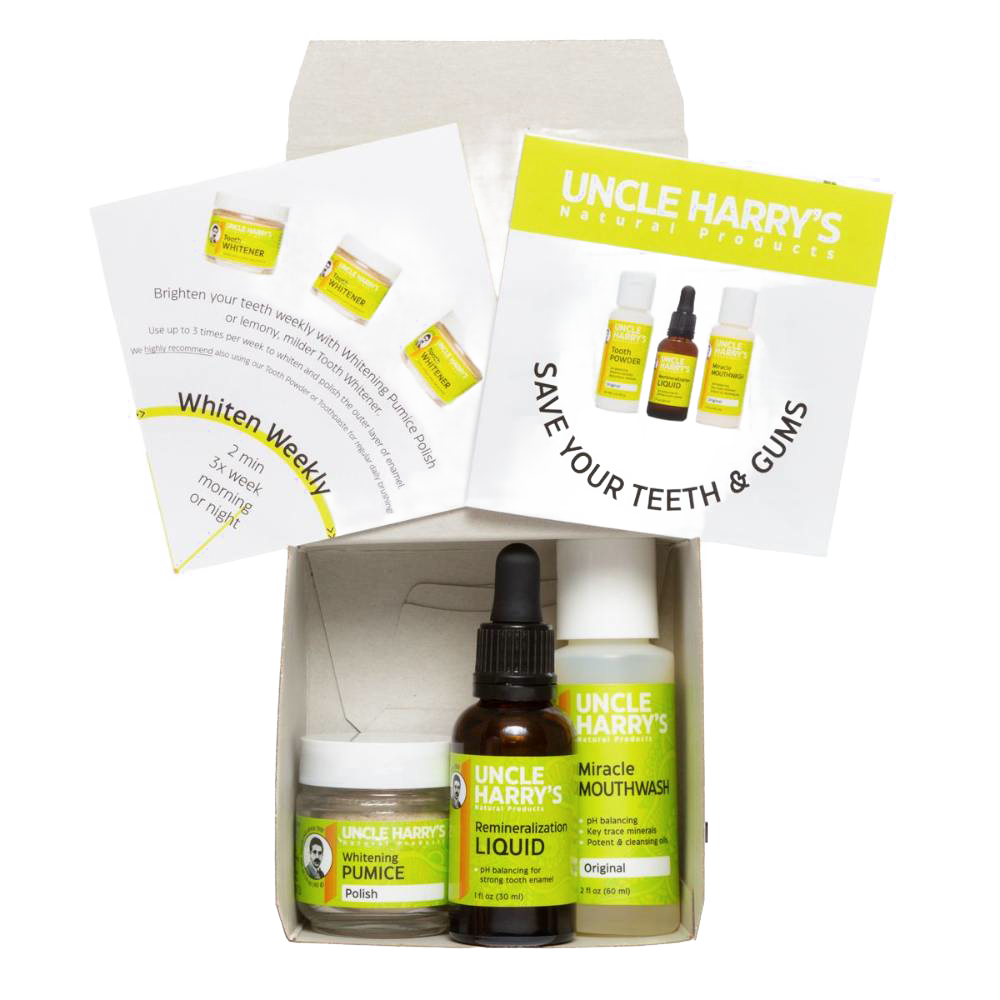 Uncle Harry's Remineralization Kit with Tooth Whitening