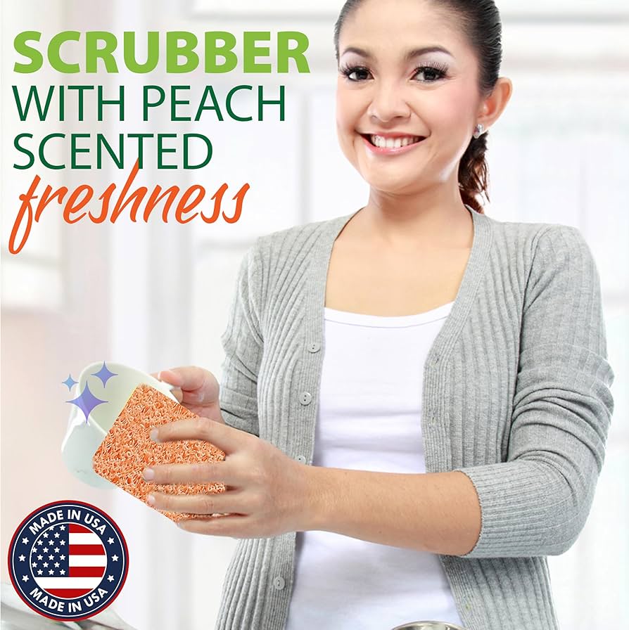 Peachy Clean Silicone Dish Scrubbers