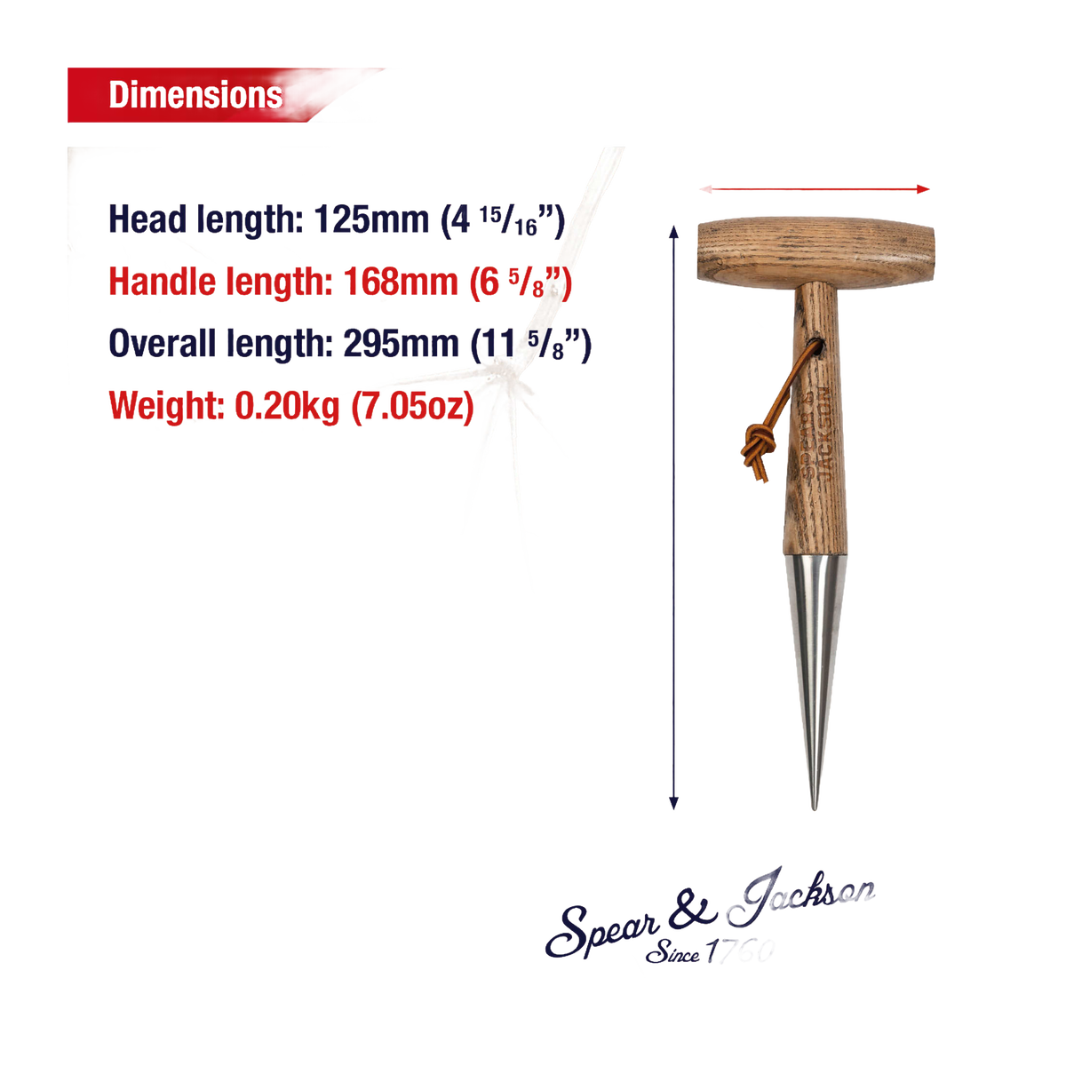 Spear & Jackson Stainless Dibber Planting Tool
