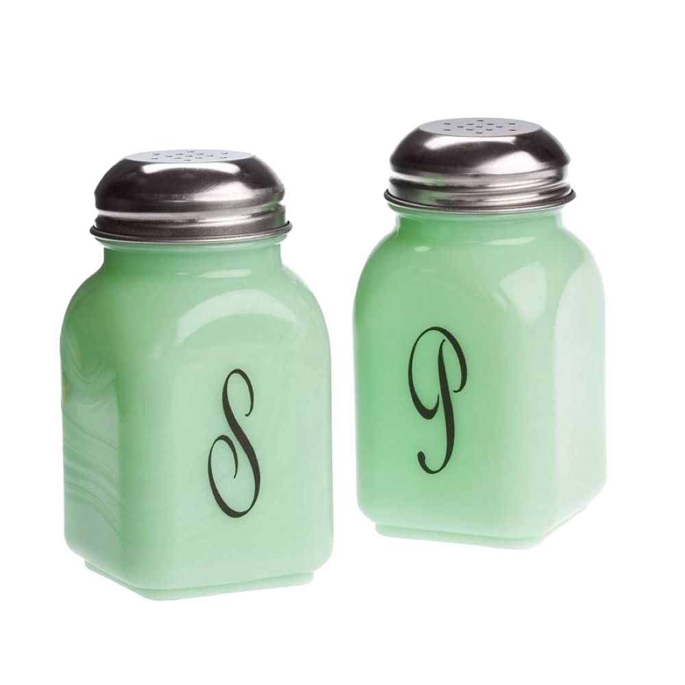 Vintage-Style Glass Salt and Pepper Shakers