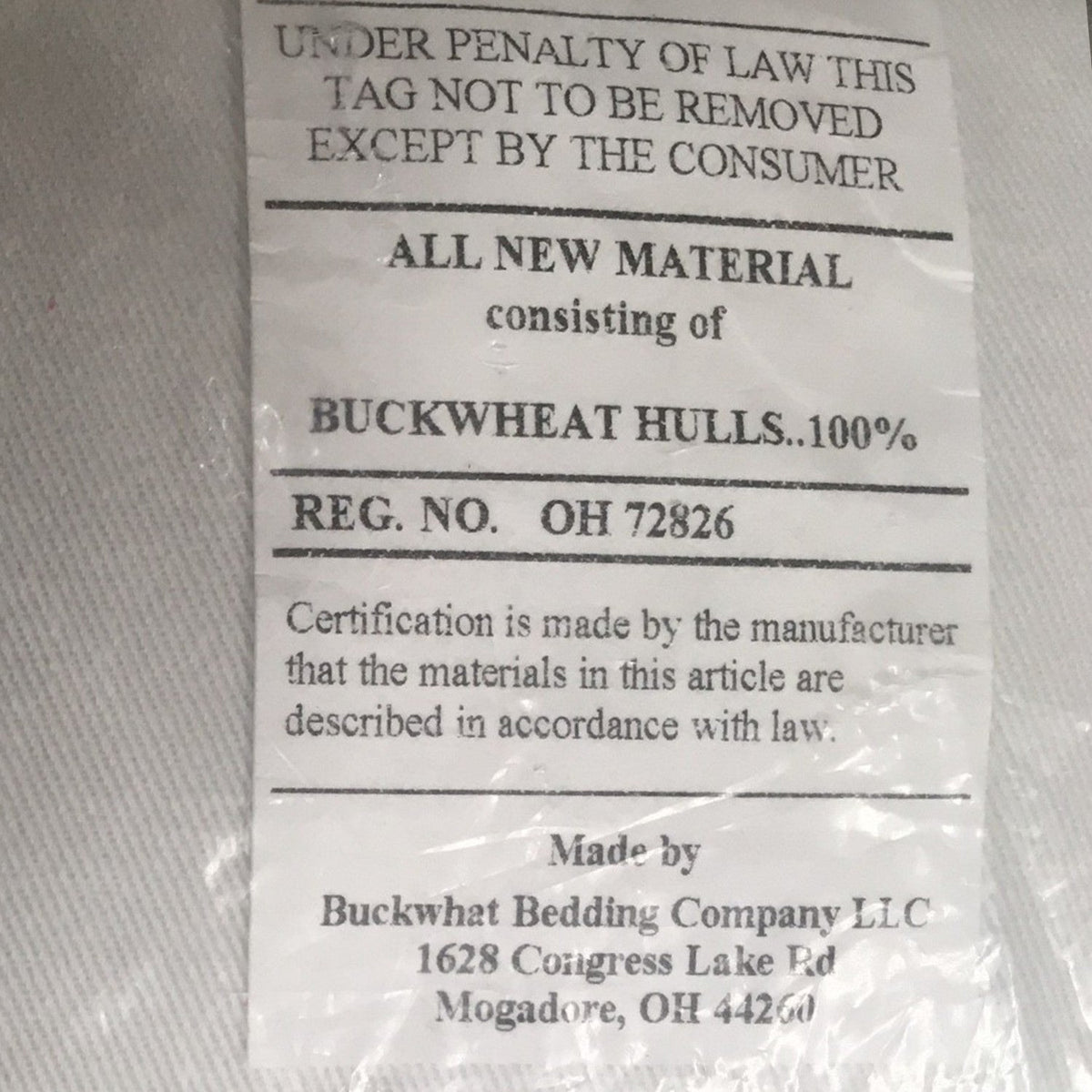 Buckwheat Bed Pillow