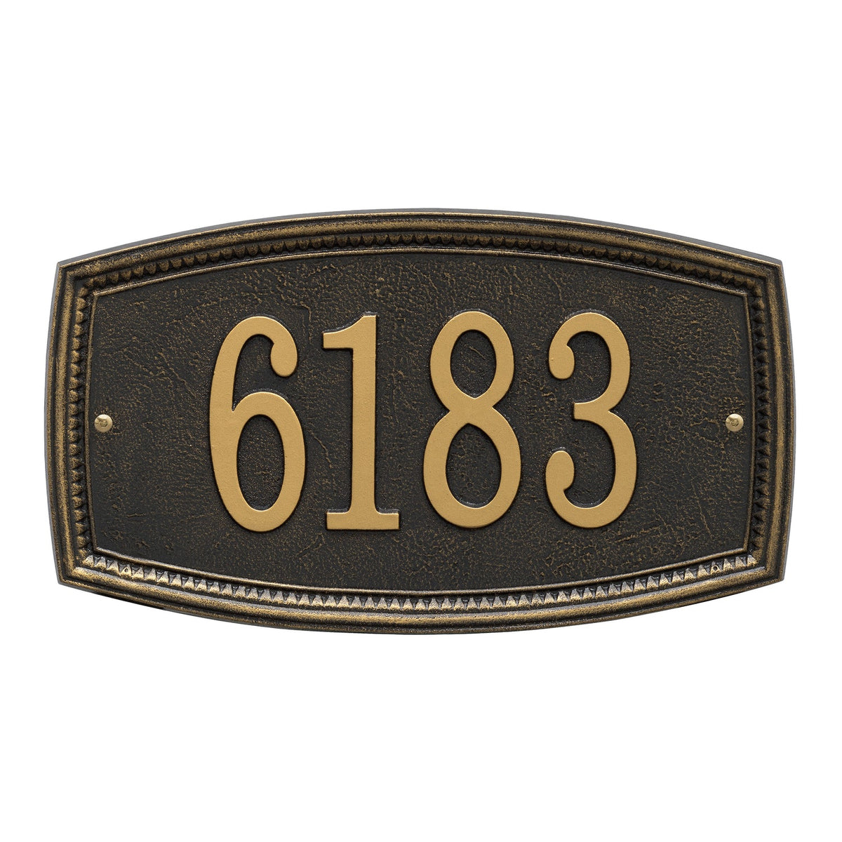 Whitehall Croswell Custom Wall Plaque - Black, 1-Line
