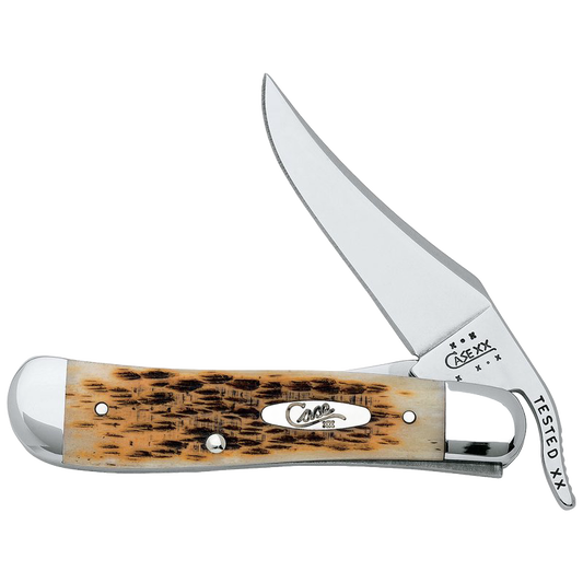 Case Russlock Amber Bone Knife