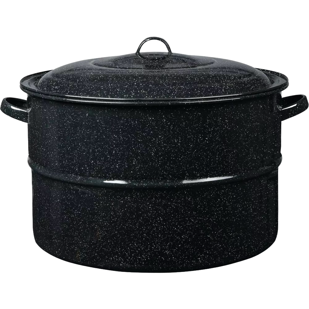 Black Enamelware Canner - 33 qt
