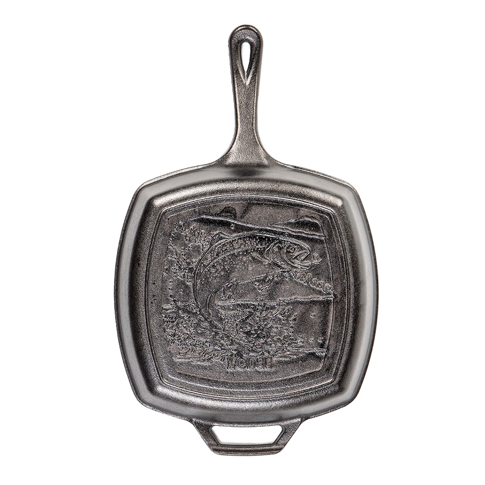 Lodge Cast Iron 10.5" Trout Grill Pan