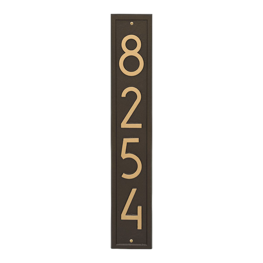 Whitehall Vertical Custom Wall Plaque - Aged Bronze