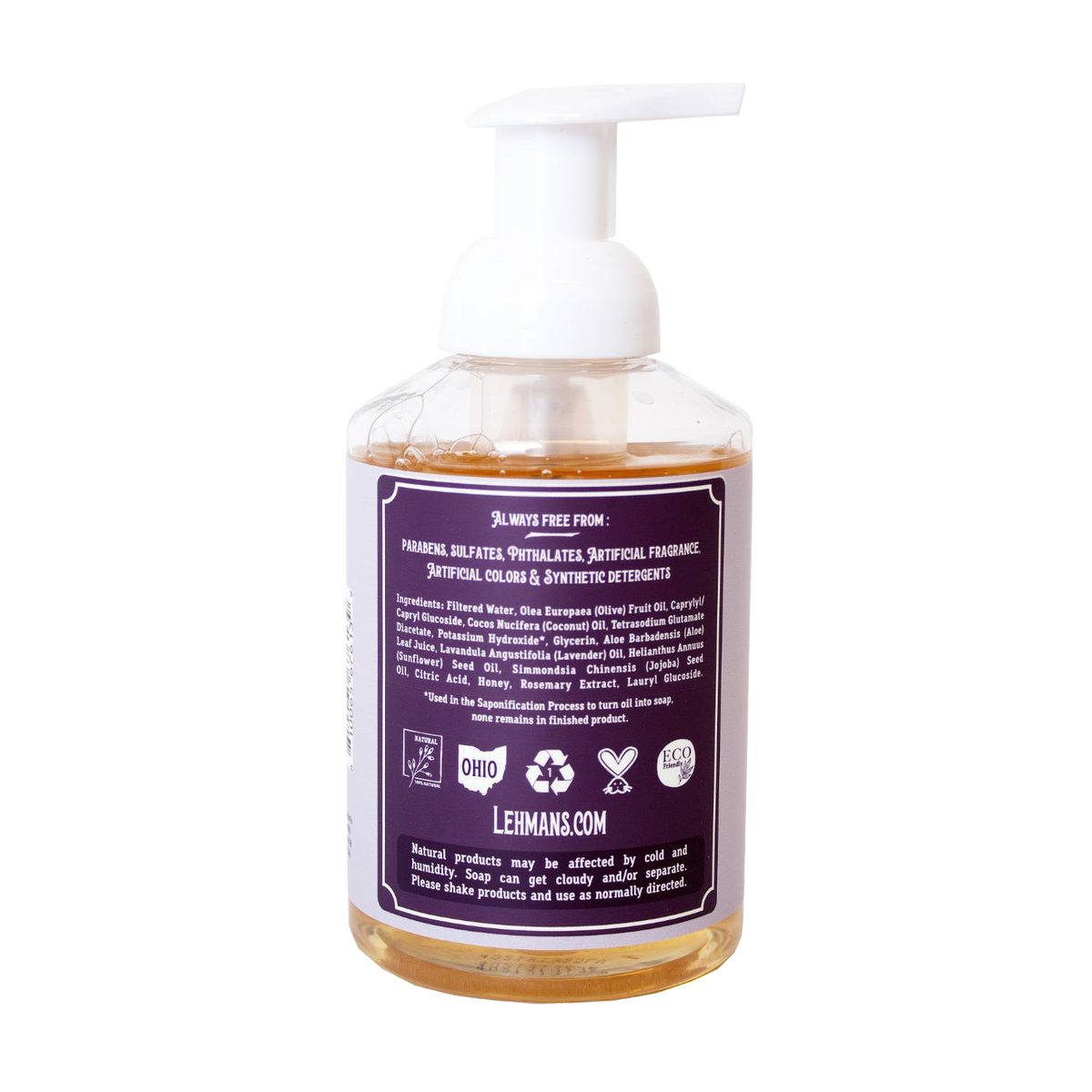 Lehman's Castile Moisturizing Foaming Hand Soap - 16 fl oz