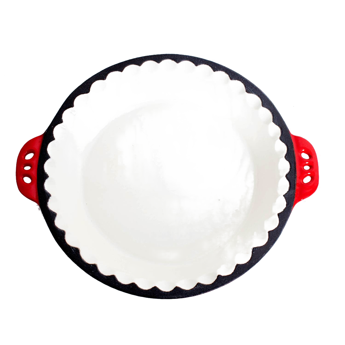 Lehman's Cast Iron Pie Pan with Crimped Edges