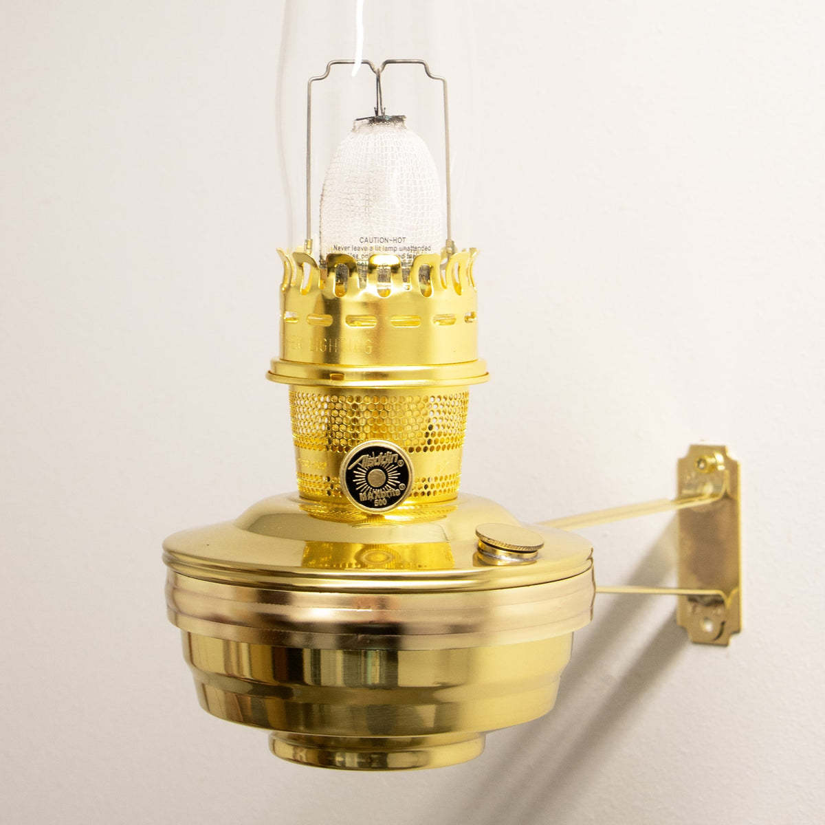 Aladdin Brass Wall Oil Lamp