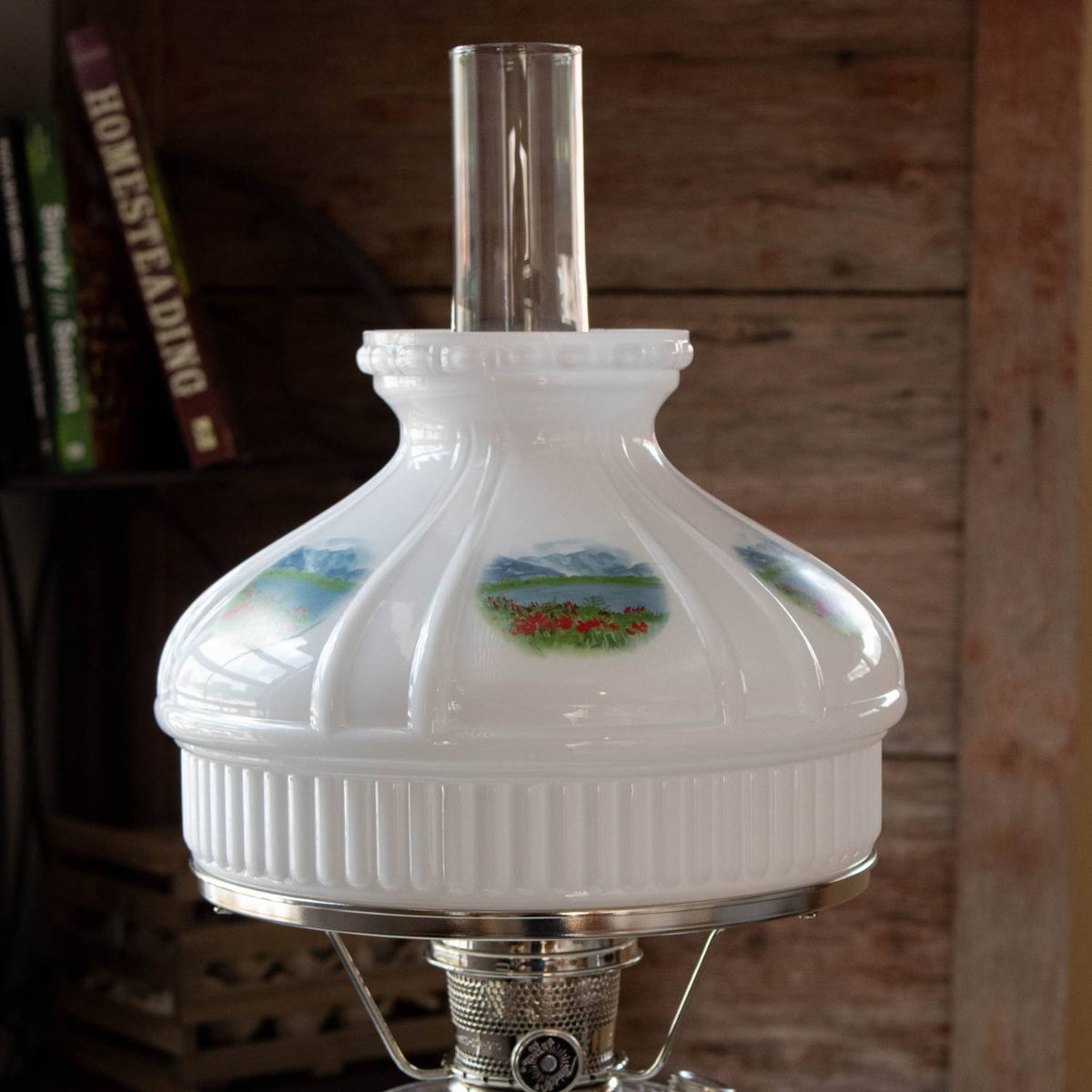 Aladdin Alpine Meadow Lamp Shade - Glass - 10"