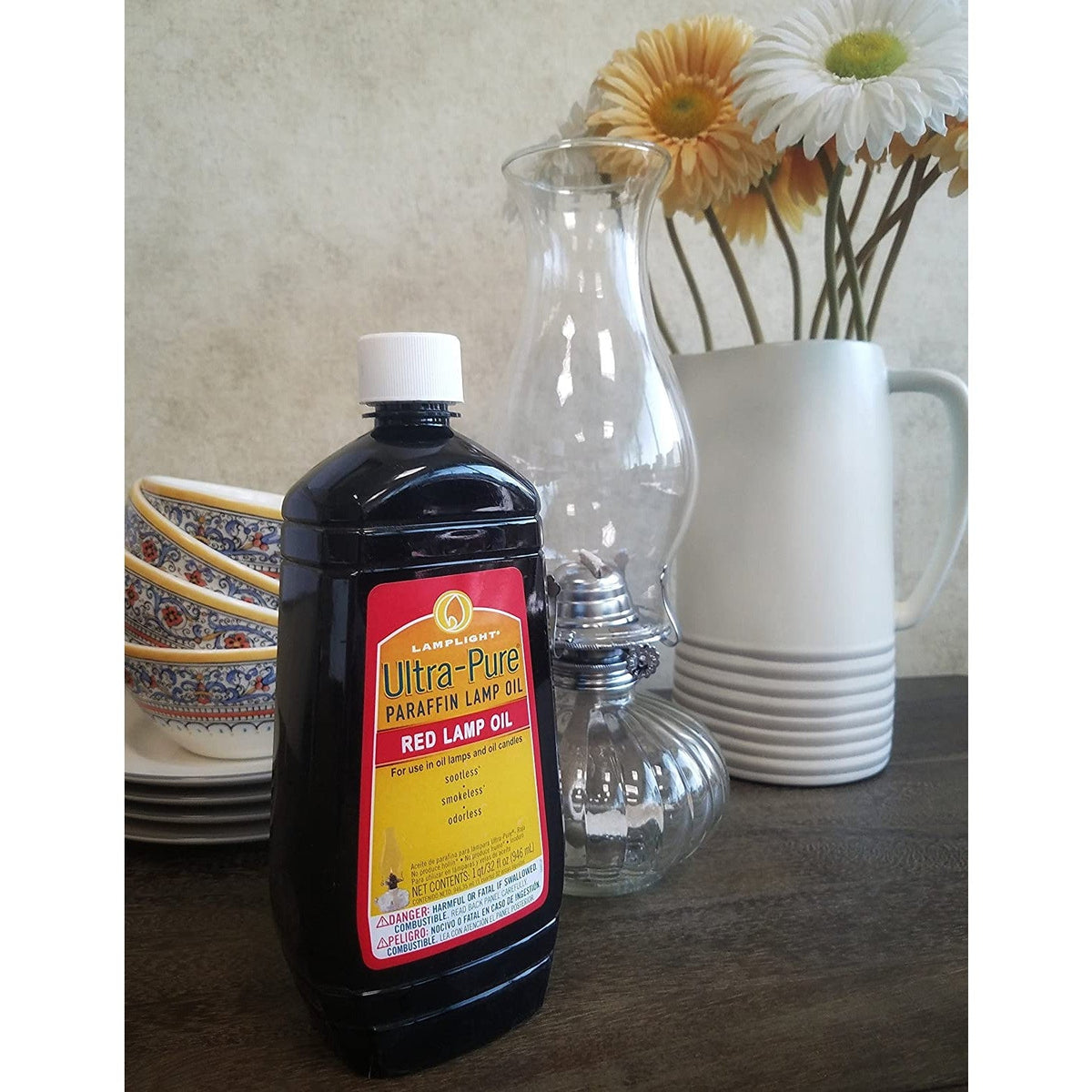 Red Ultra-Pure Paraffin Lamp Oil - 32 oz