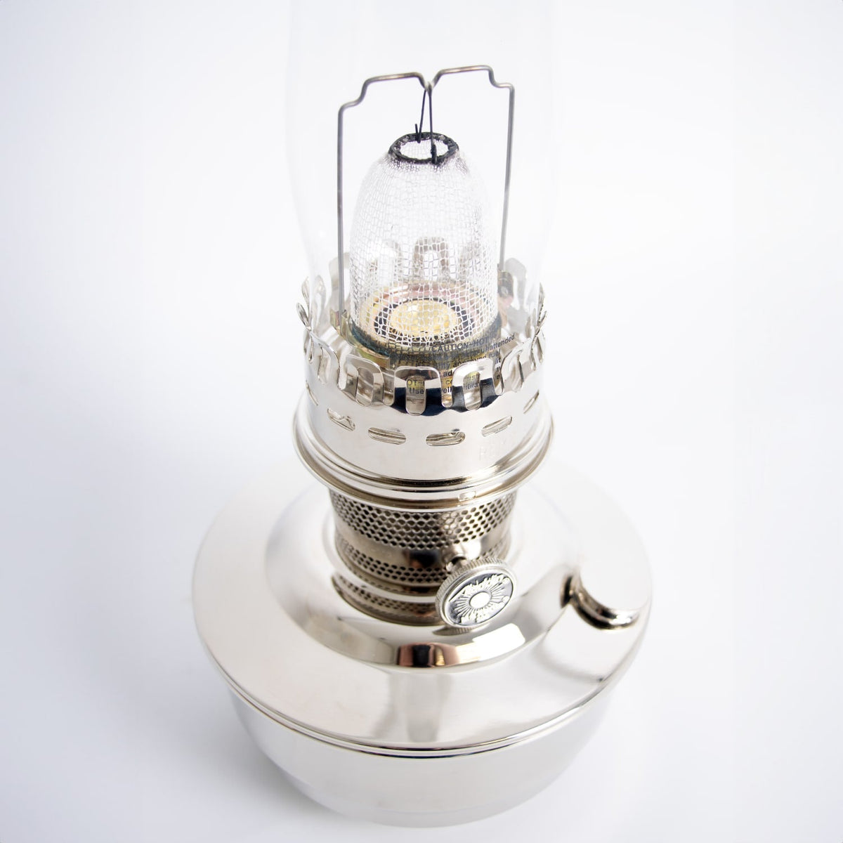 Aladdin Chrome Shelf Oil Lamp