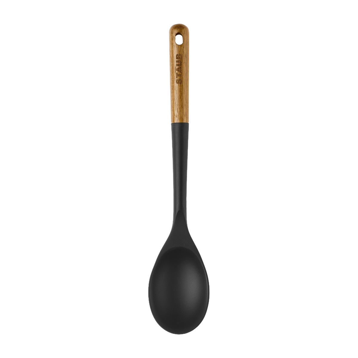 STAUB Silicone Serving Spoon with Acacia Wood Handle