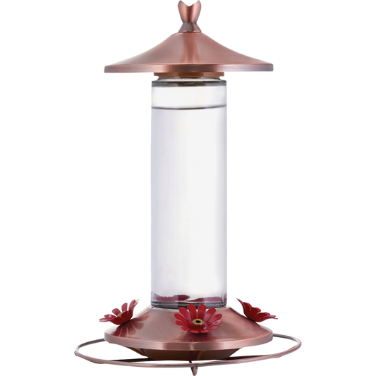 Copper Hummingbird Feeder
