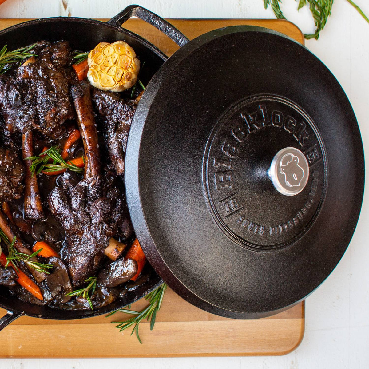 Lodge Blacklock Cast Iron Braiser with Lid