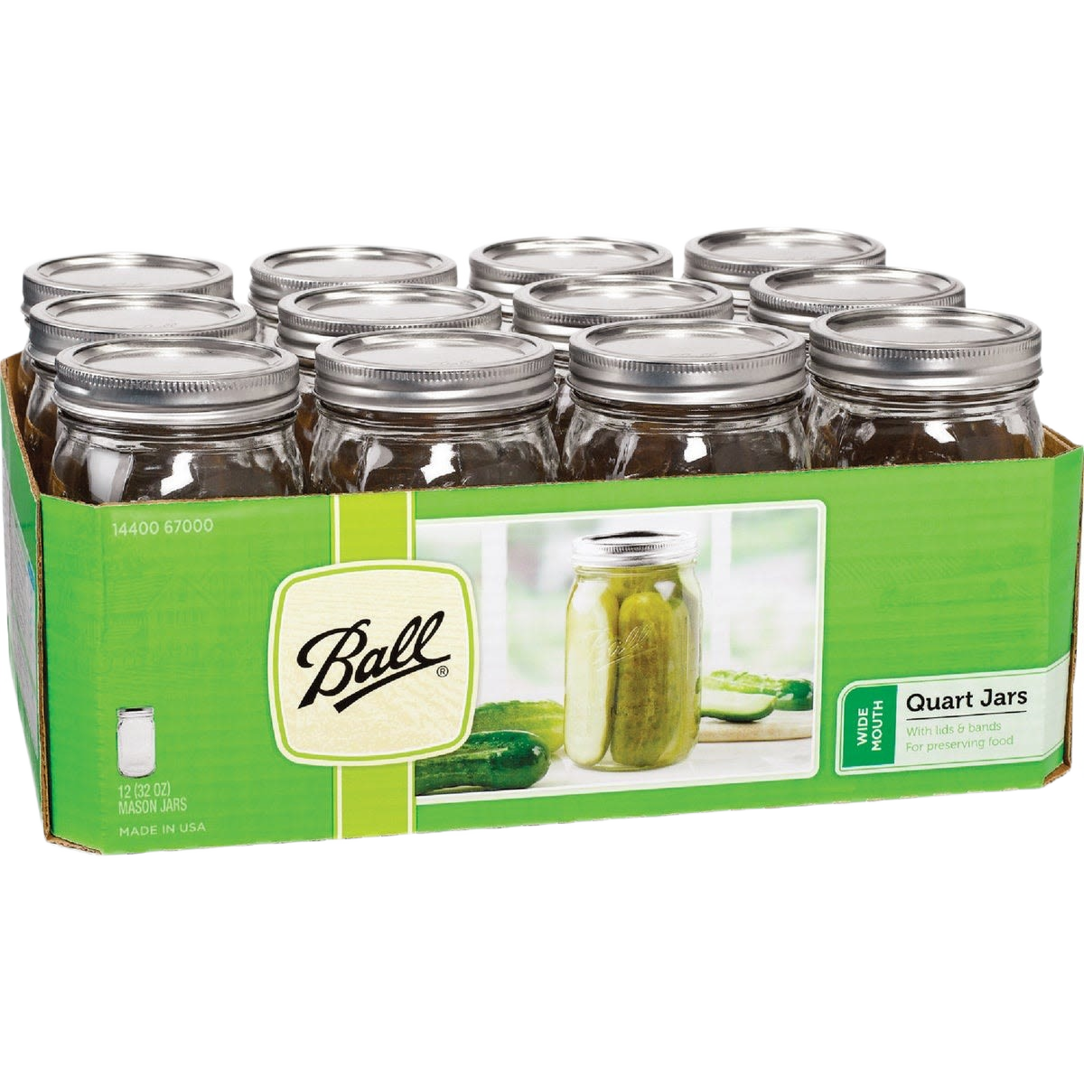 Ball Wide-Mouth Quart Canning Jars (12)