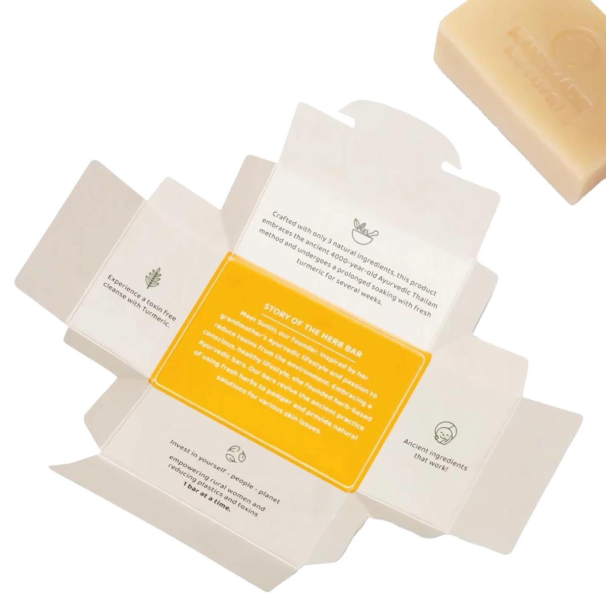 Turmeric Skin Glow Ayurvedic Bar Soap - Organic / Handmade