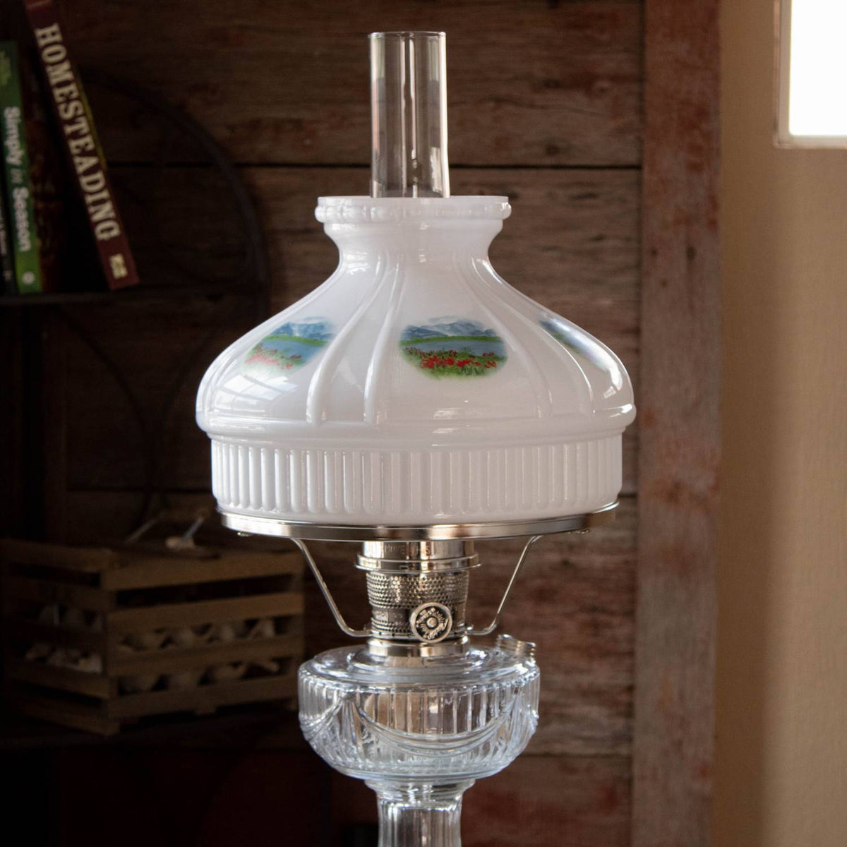 Aladdin Alpine Meadow Lamp Shade - Glass - 10"