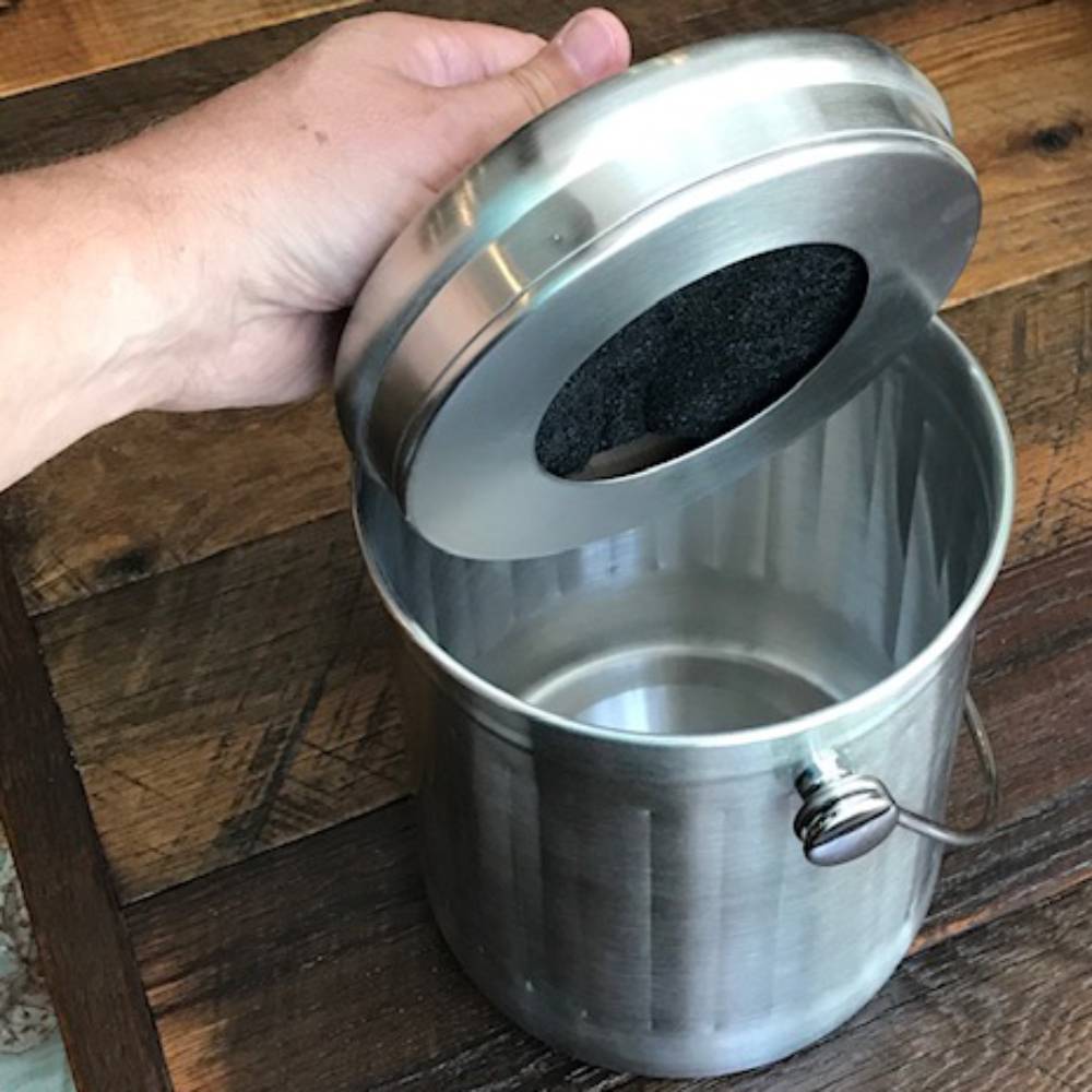 Lehman's Stainless Steel Odor-Free Compost Pail