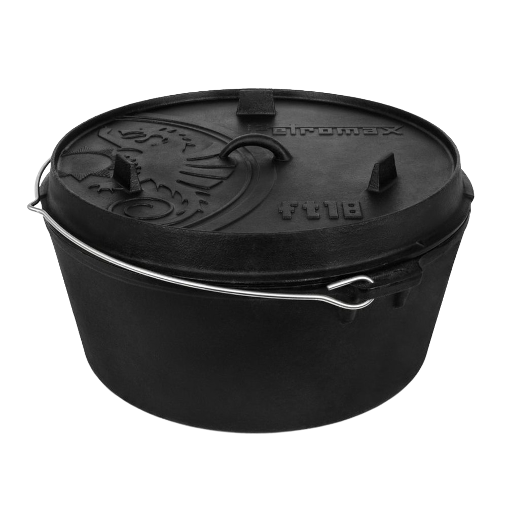 Petromax Cast Iron Dutch Oven with Flat Base