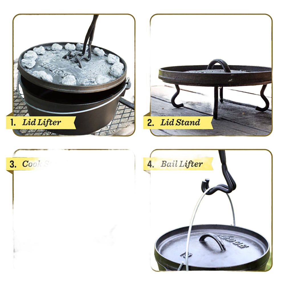 Lodge 4-in-1 Camp Dutch Oven Tool