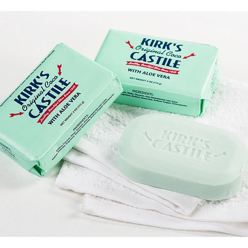Kirk's Aloe Vera Castile Soap - Pack of 3