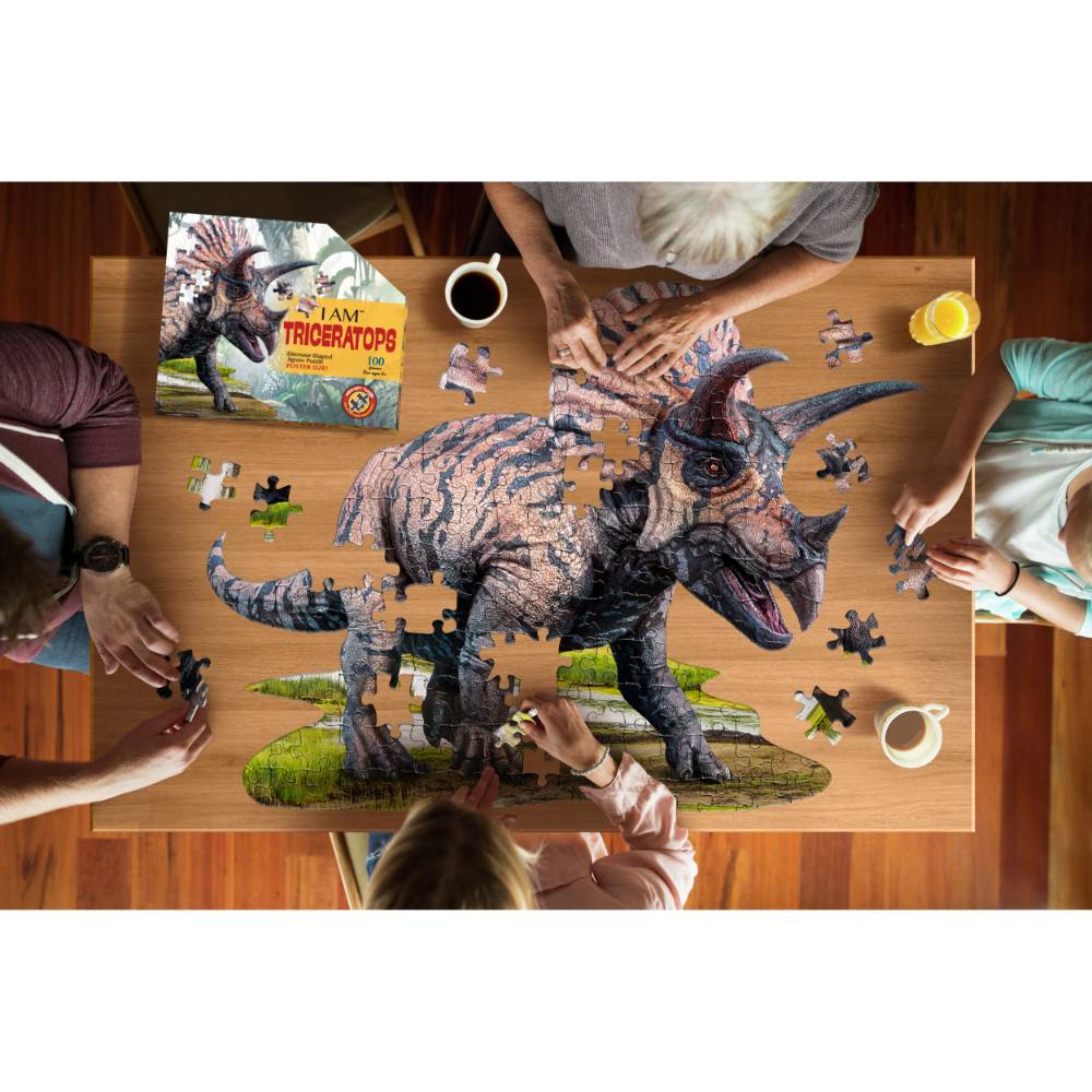Shaped Jigsaw Puzzle - Triceratops - 100pcs