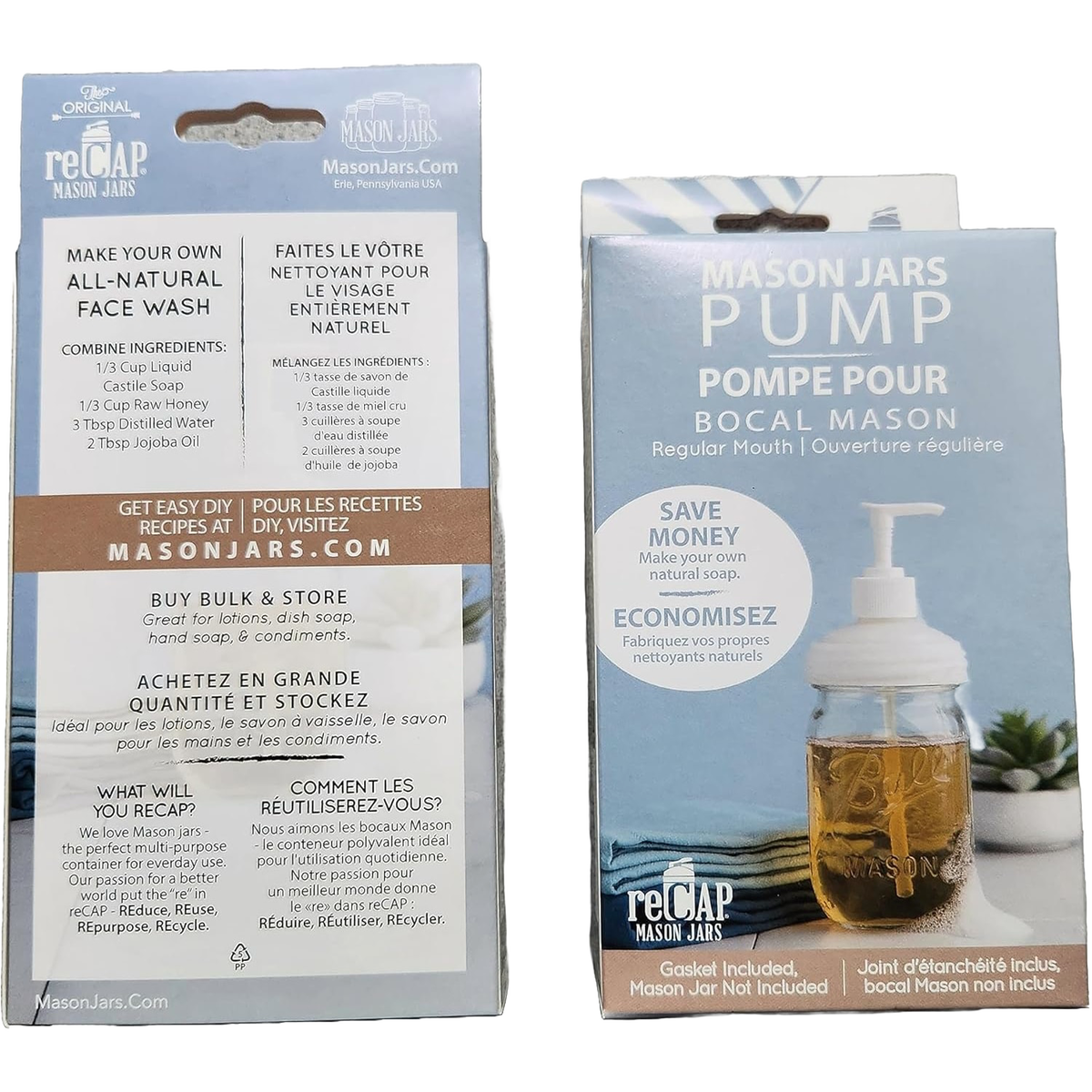 reCAP Mason Jar Soap Pump Lid - Regular Mouth