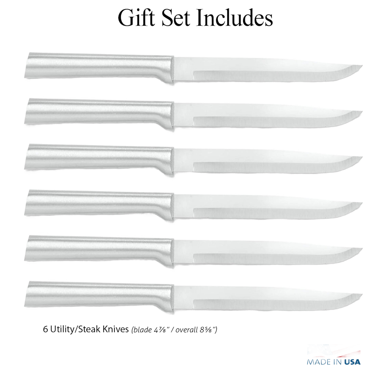 Rada Utility Steak Knives Gift Set - 6 pc