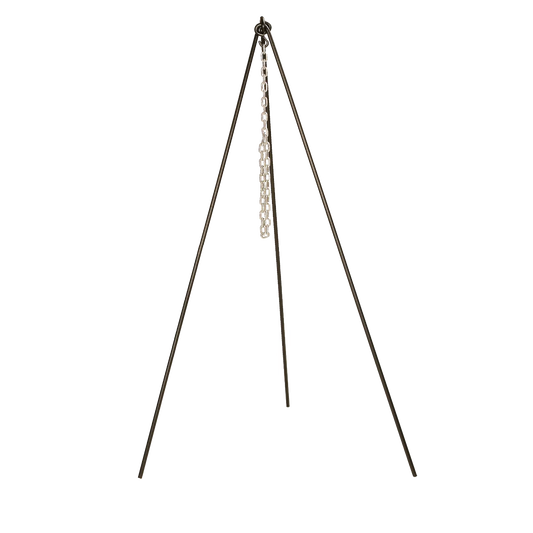 Tall Boy Tripod with Chain for Cast Iron Cookware over an open fire