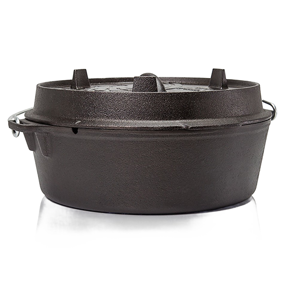 Petromax Cast Iron Dutch Oven with Flat Base