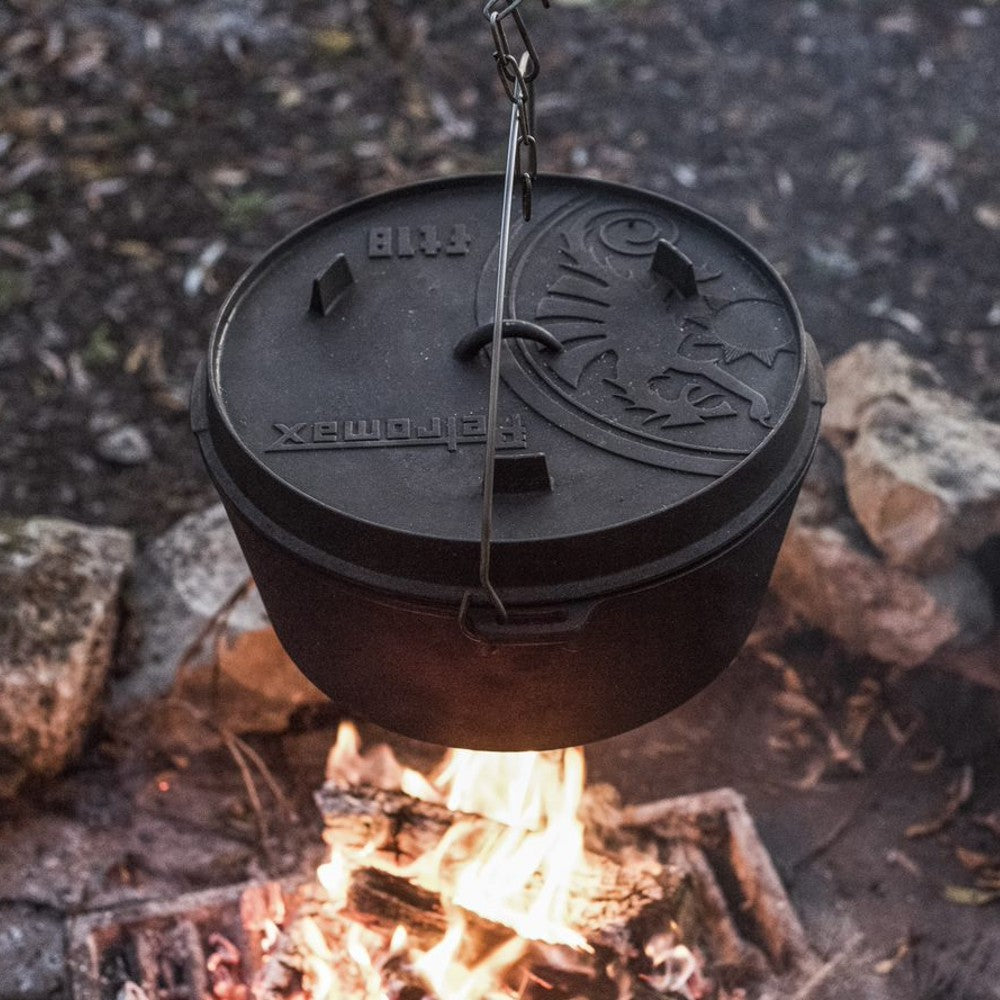 Petromax Cast Iron Dutch Oven with Flat Base
