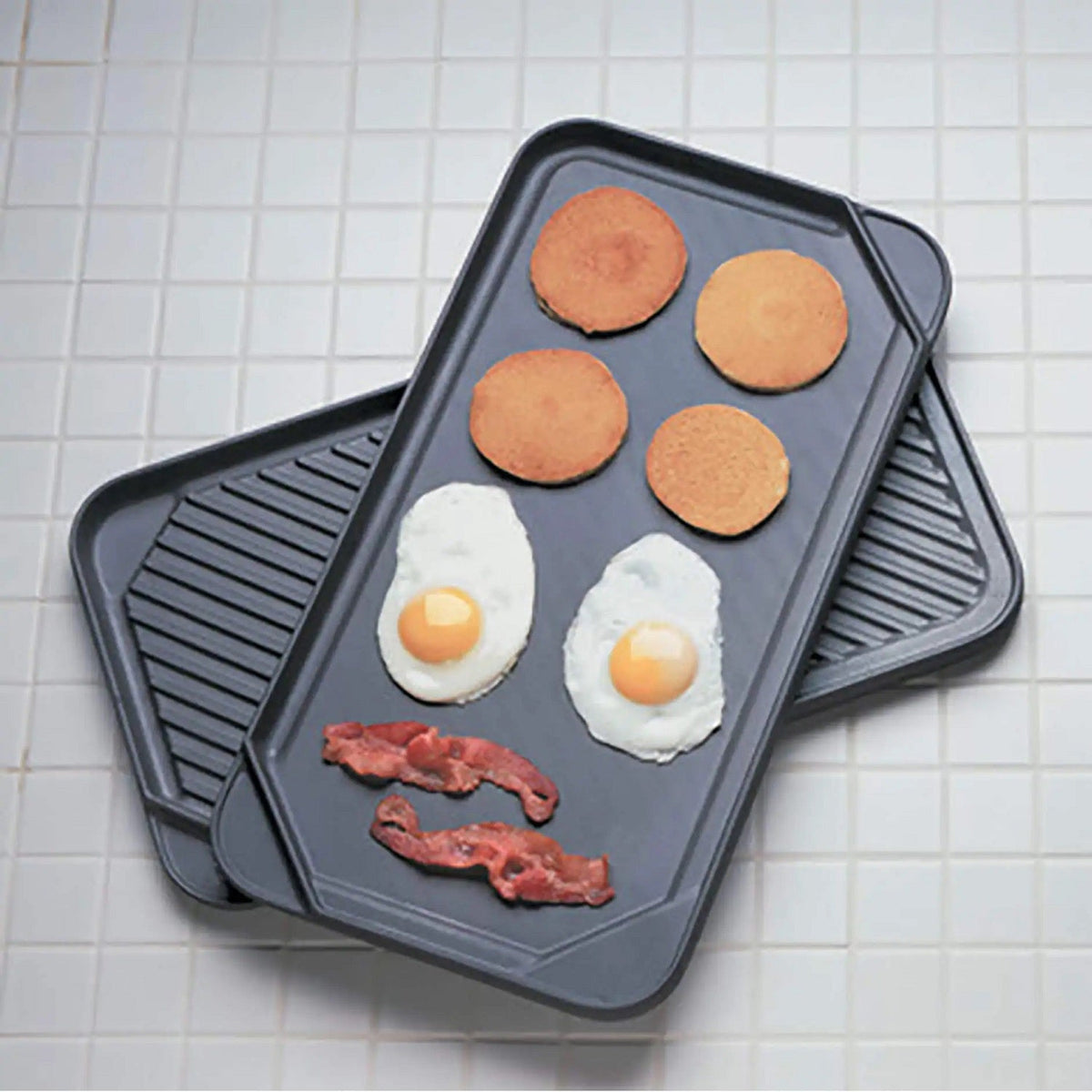 All American Double Burner Reversible Grill and Griddle