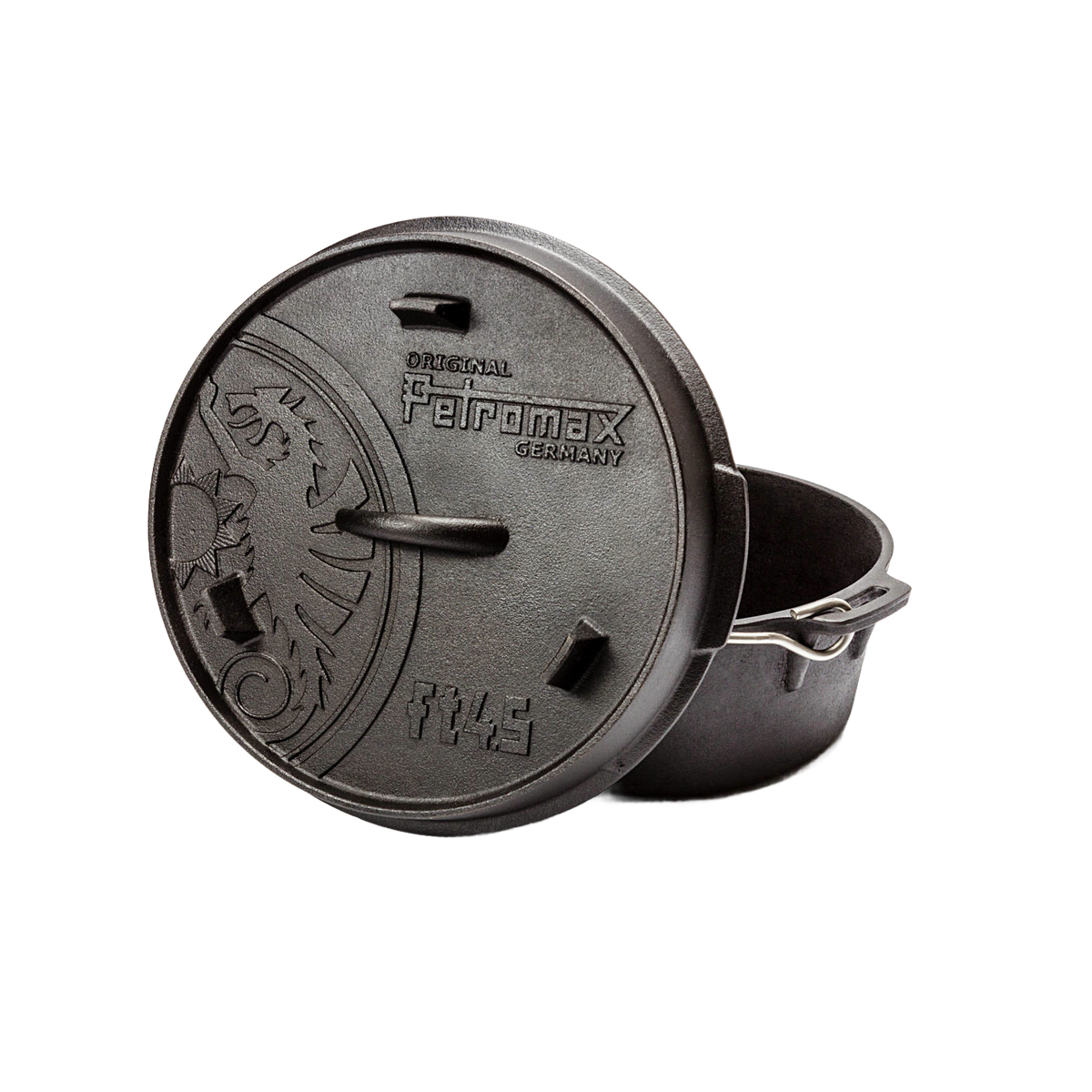 Petromax Cast Iron Dutch Oven with Flat Base