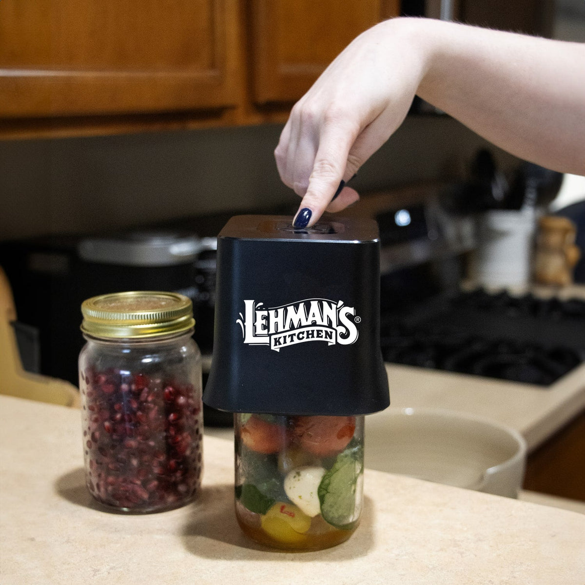 Lehman's Cordless Mason Jar Vacuum Sealer with Lids