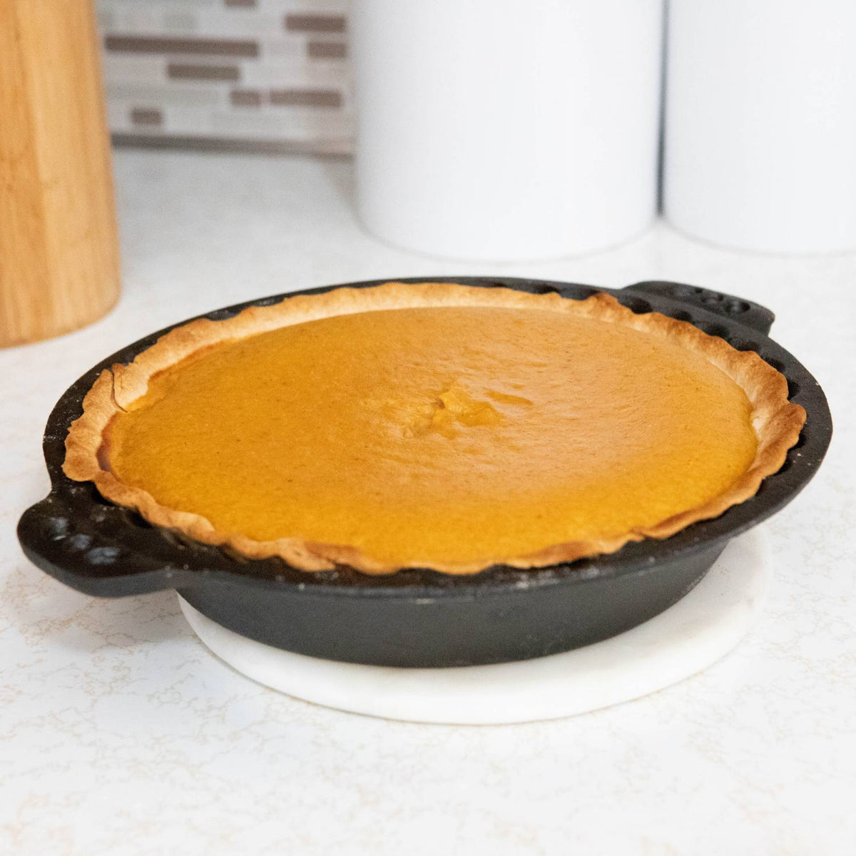 Lehman's Cast Iron Pie Pan with Crimped Edges