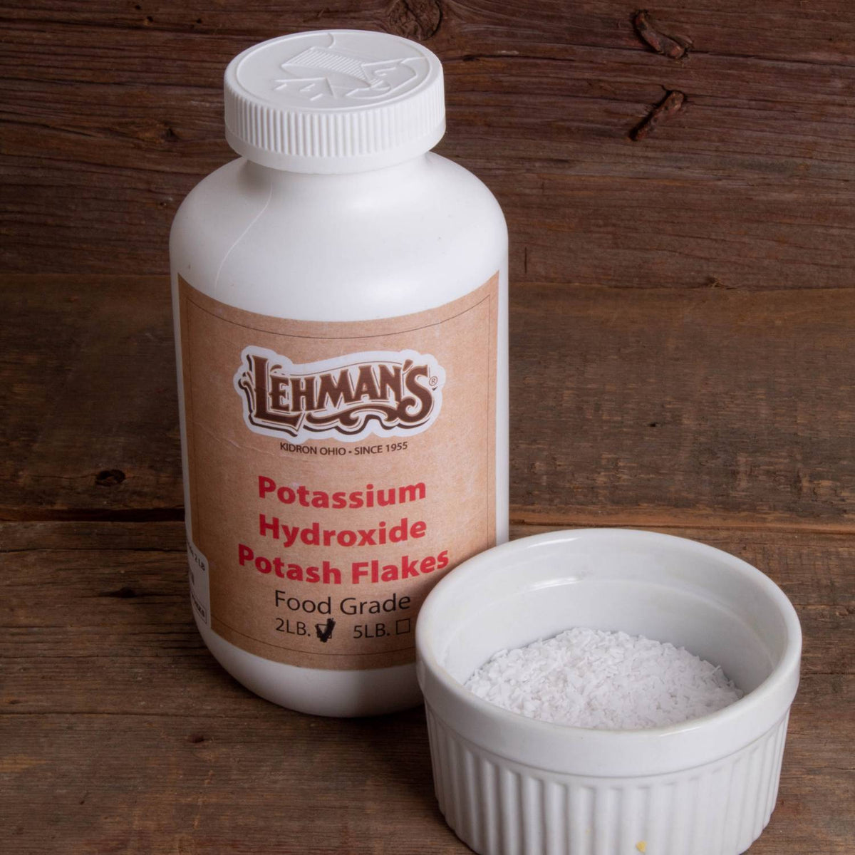 Lehman's Potassium Hydroxide (Potash) for Soap Making
