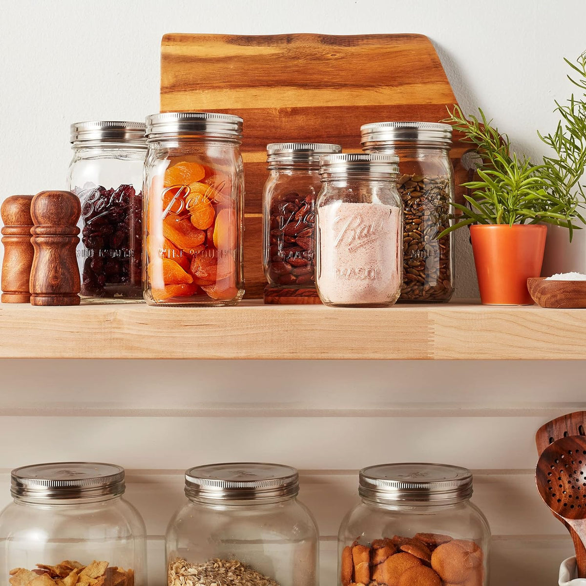 Ball Stainless Steel Jar Storage Lids - Wide Mouth (3)