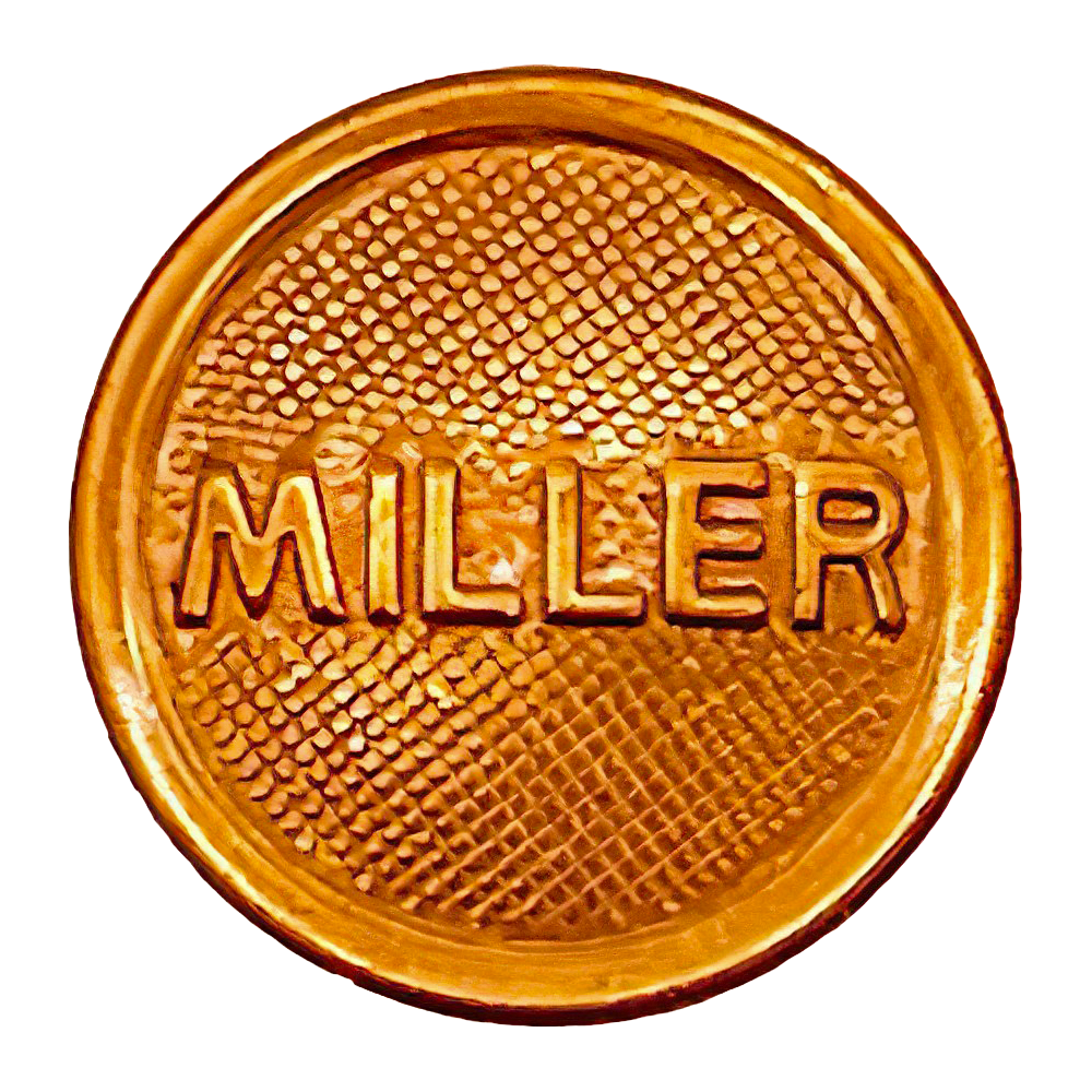 Miller Logo Filler Cap for Oil Lamps