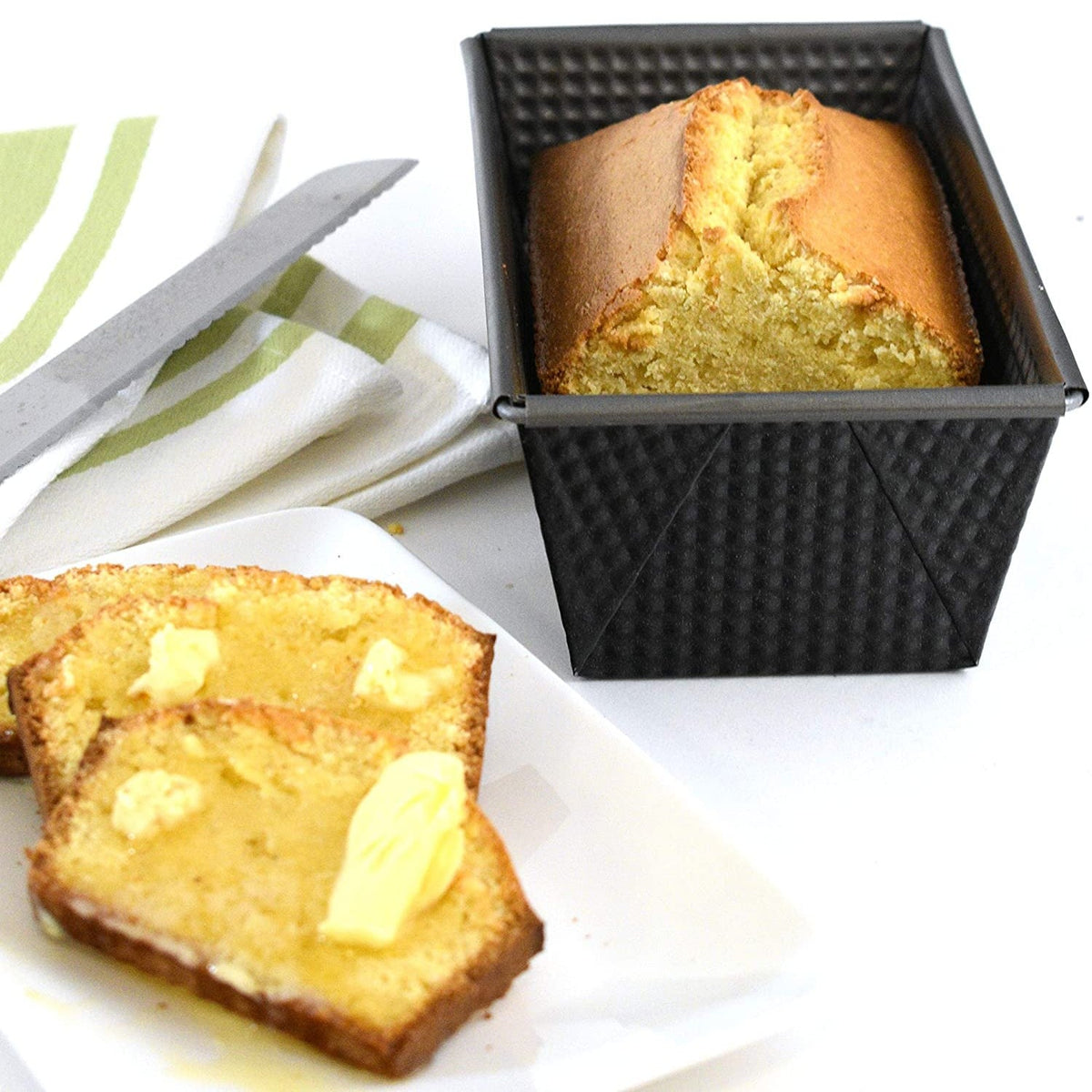 Bread Loaf Pan - Non-Stick Heavy Gauge Steel