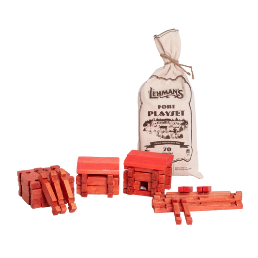 Lehman's Fort Wooden Log Playset