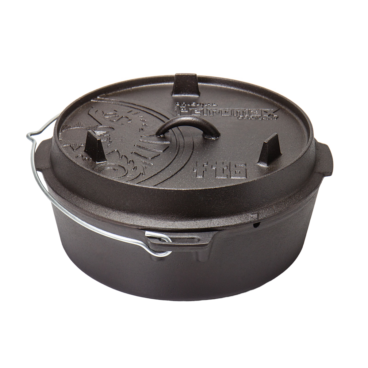 Petromax Cast Iron Dutch Oven with Flat Base