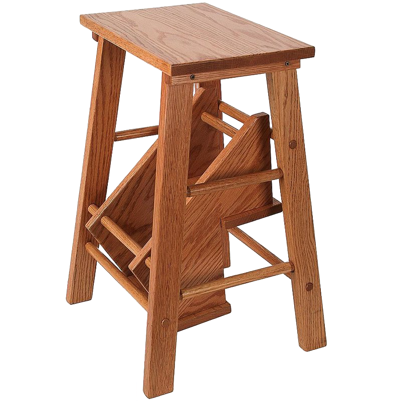 Handcrafted Solid Oak Step Stool