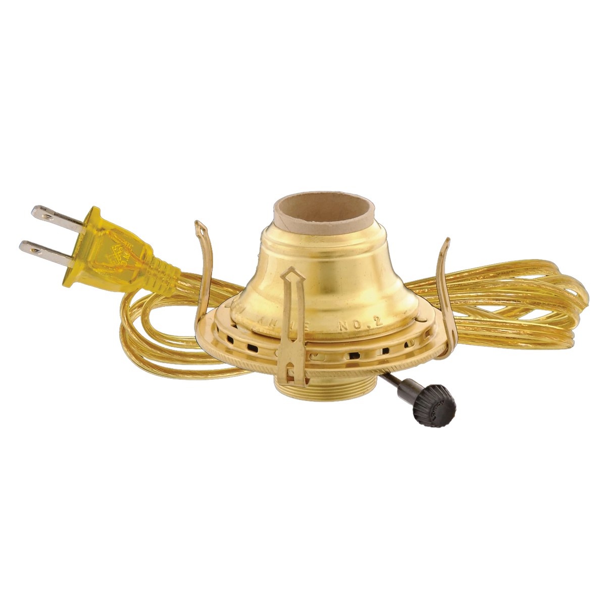 Queen Anne Electrified Burner for Oil Lamps - #2