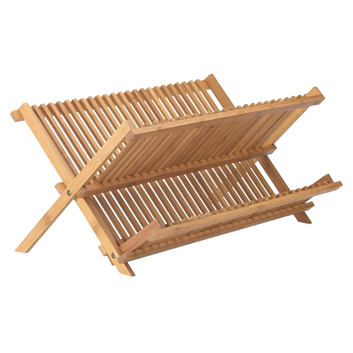 Bamboo Foldable Dish Drying Rack