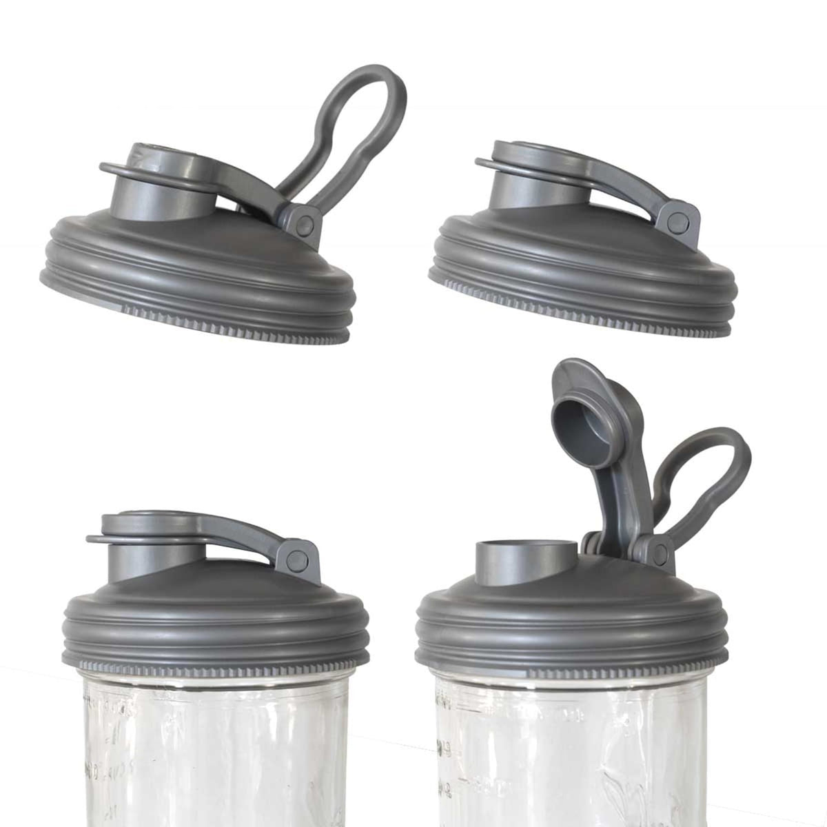 reCAP Mason Jar Pour Lid with Carry Loop - Wide Mouth